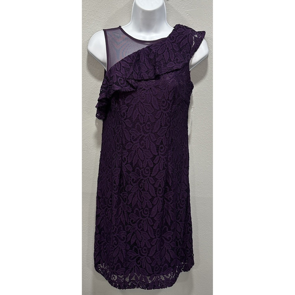 Roz & Ali Dress Sleeveless Women's Size 4 Petite Fit & Flare Dressbarn NWT $54